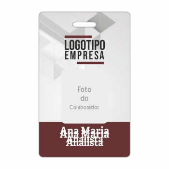 Crachá Empresa com Foto Crachá Empresa com Foto