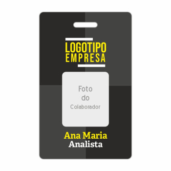 Modelo de Crachá de Identificação Modelo de Crachá de Identificação
