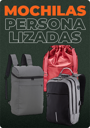 Mochilas personalizadas para brindes corporativos premium com logo da empresa.
