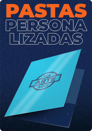 Pastas personalizadas corporativas com bolsa interna e acabamento premium para apresentações de negócios.