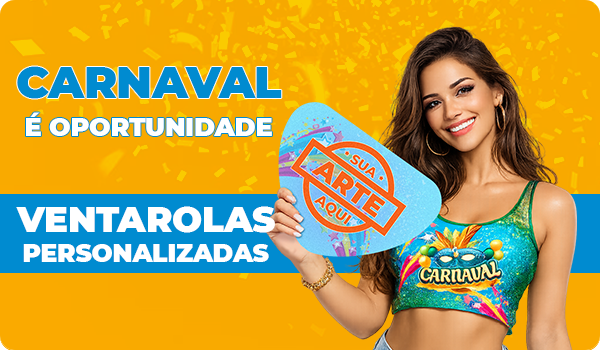 Ventarola Personalizada - A brisa refrescante para o Carnaval