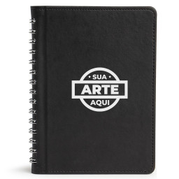 Caderneta De Couro Sintético Personalizada - 15169 Caderneta De Couro Sintético Personalizada - 15169