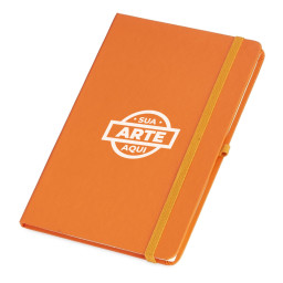 Caderneta de Couro Sintético Personalizada - P@14803 Caderneta de Couro Sintético Personalizada - P@14803