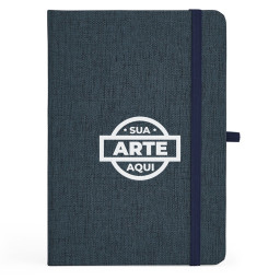 Caderneta Em Linho Com Porta Caneta Personalizada - 06104 Caderneta Em Linho Com Porta Caneta Personalizada - 06104