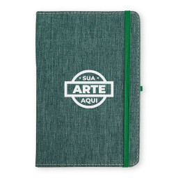 Caderneta em Linho Personalizada - 15314 Caderneta em Linho Personalizada - 15314