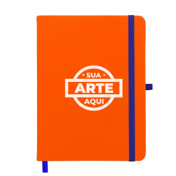 Caderneta Emborrachada Com Porta Caneta Personalizada - 14429P Caderneta Emborrachada Com Porta Caneta Personalizada - 14429P