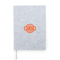 Caderno A5 Feltro Personalizado - P@06105 Caderno A5 Feltro Personalizado - P@06105