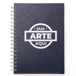 Caderno Com Capa De Couro Sintético Personalizado - 13600 Caderno Com Capa De Couro Sintético Personalizado - 13600