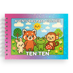 Caderno de Colorir Personalizado - Aventuras Ten Ten Caderno de Colorir Personalizado - Aventuras Ten Ten