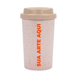 Copo Fibra de Arroz 350ml Personalizado - 15245 Copo Fibra de Arroz 350ml Personalizado - 15245