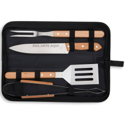 Kit Churrasco 4 Peças Personalizado - 08199
