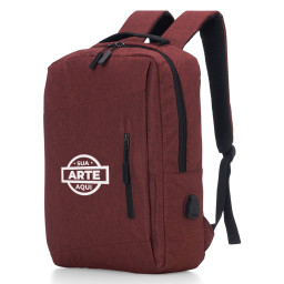 Mochila De Nylon Usb 21l - 11329