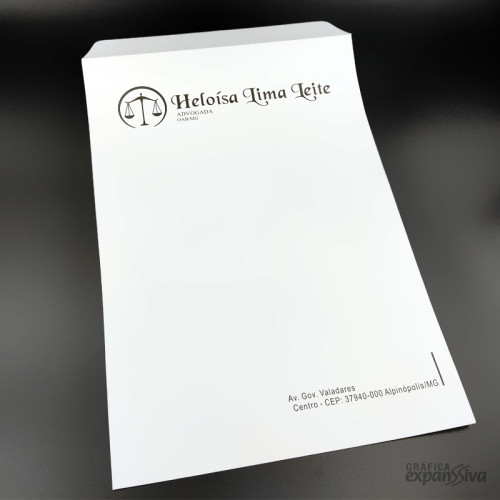 Envelope Saco Personalizado 23 x 32 cm Gráfica expanSSiva