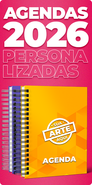 Agendas Personalizadas 2026 para Brindes Corporativos Agenda 2026 Personalizada com Capa Colorida e Wire-O