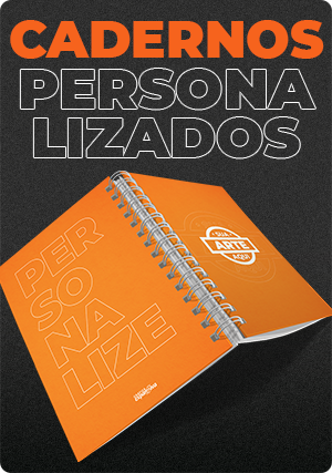Caderno personalizado de luxo para branding corporativo e brindes empresariais de alto impacto.