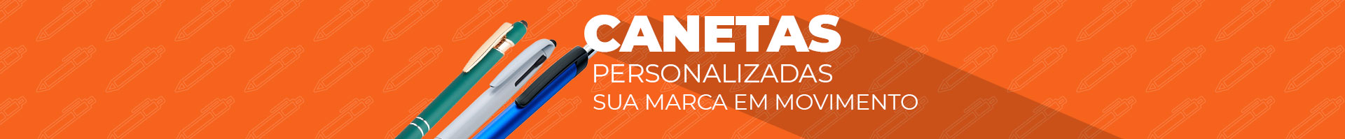 Canetas personalizadas com logo para brindes corporativos
