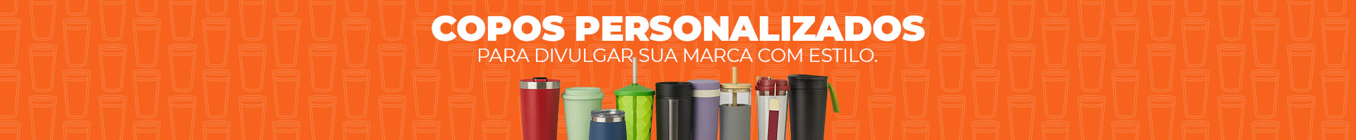 Copos personalizados com logo para brindes empresariais